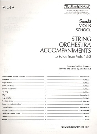 Suzuki Violin School Orchestra accompaniment to vols. 1 and 2 viola