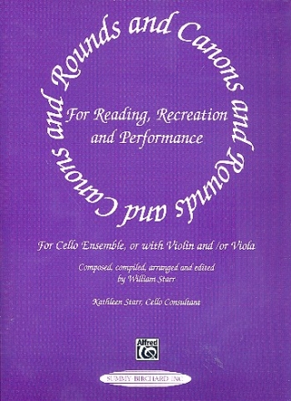 Rounds and Canons for cello ensemble for reading, recreation and performance