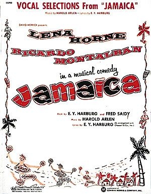 Harold Arlen, Jamaica Piano, Vocal and Guitar Buch