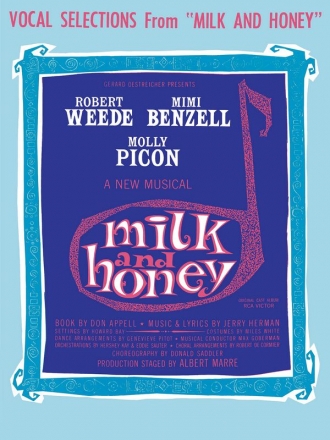 Jerry Herman, Milk and Honey Piano, Vocal and Guitar Buch