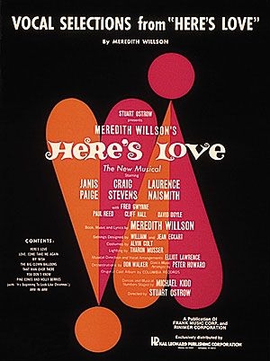 Meredith Willson, Here's Love Piano, Vocal and Guitar Buch