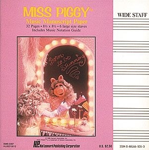 Miss Piggy Manuscript Paper  Buch