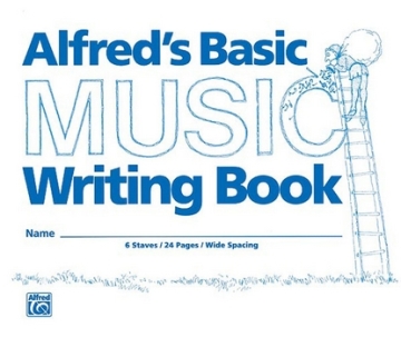 Alfred's Basic Music Writing Book. 24 pg  Manuscript Paper