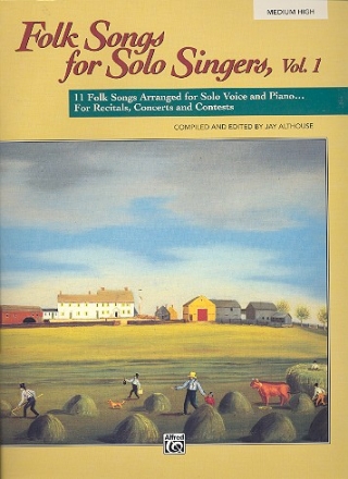 Folk Songs for Solo Singers vol.1 for medium high voice and piano