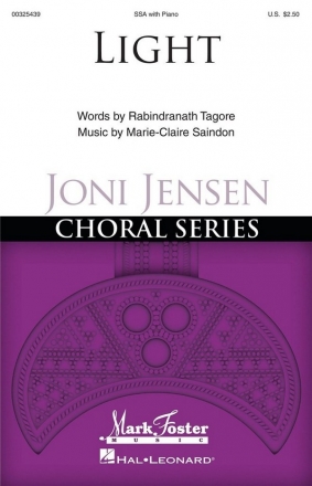 HL00325439  Marie-Claire Saindon, Light for SSA choir choral score
