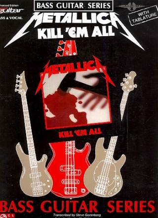 Metallica: Kill'em all Songbook bass/vocal with tablature