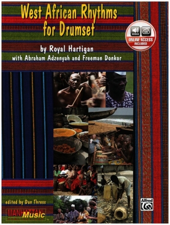 West African Rhythms (+Online Audio) for drumset