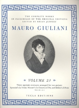 The Complete Works volume 23 for 2 guitars - 3 overtures Jeffery, Brian, ed.