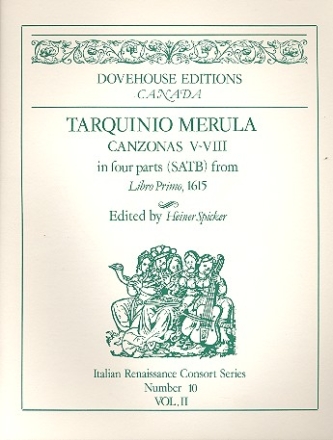 Canzonas 5-8 in 4 parts (SATB) from libro primo score and parts