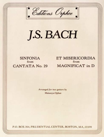 Sinfonia from Cantata no.29 for 2 guitars parts
