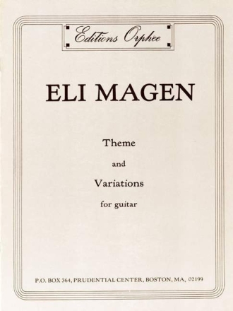 THEME AND VARIATIONS FOR GUITAR, 1964