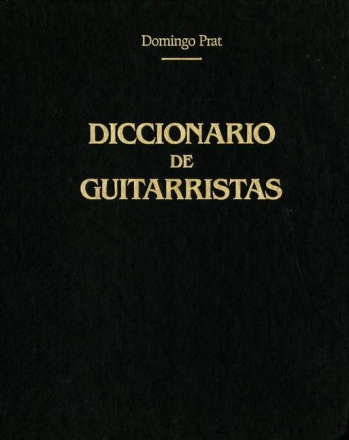 Domingo Prat Diccionario De Guitaristas Gitarre