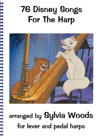 76 Disney Songs  for the harp (lever and pedal harps)