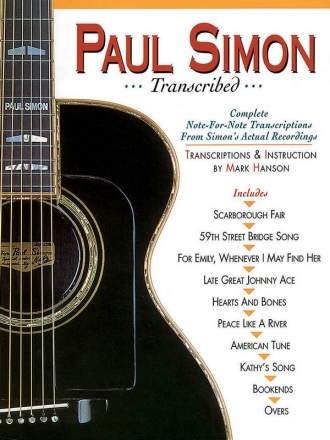 Paul Simon - Transcribed Gitarre Buch