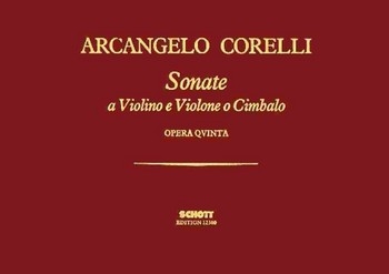 Sonate op.5 a violino e violone (cimbalo) facsimile