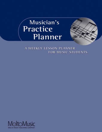 Musician's Practice Planner for music students Weekly Lesson Planner