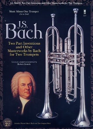 2 Part Inventions and other Masterworks (+CD) for 2 trumpets score