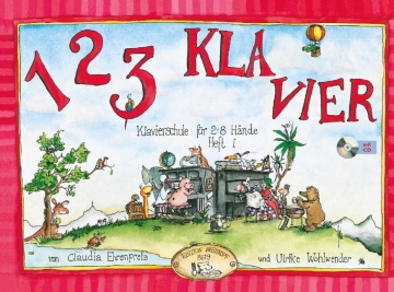 1 2 3 Klavier Band 1 (+CD) - Klavierschule f�r 2-8 H�nde