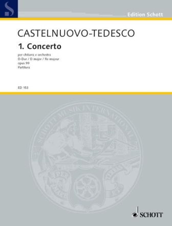 1. Concerto in D op. 99 f�r Gitarre und Orchester Partitur