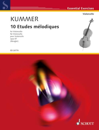 10 Etudes m�lodiques f�r Violoncello (Violoncello 2 ad lib)