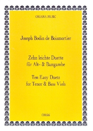 10 leichte Duette aus op.66 f�r Altgambe und Bassgambe