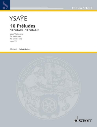 10 pr�ludes op.35 pour violon