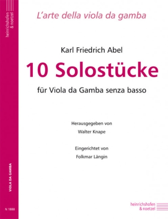 10 Solost�cke f�r Viola da Gamba senza basso