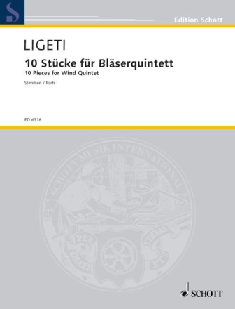 10 St�cke f�r Bl�serquintett f�r Fl�te, Oboe, Klarinette, Horn und Fagott Stimmen