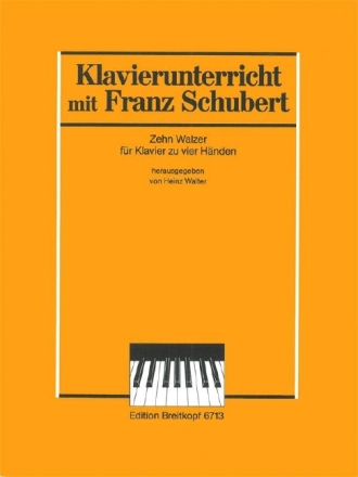 10 Walzer f�r Klavier zu 4 H�nden