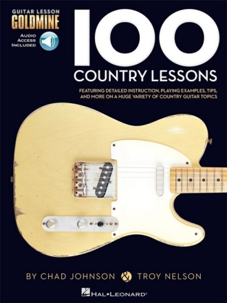 100 Country Lessons (+2 CD's): for guitar/tab