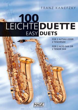 100 leichte Duette f�r 2 Altsaxophone Spielpartitur