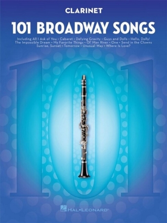 101 Broadway Songs for clarinet