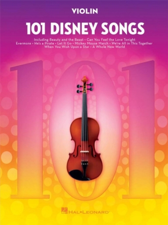 101 Disney Songs: for violin