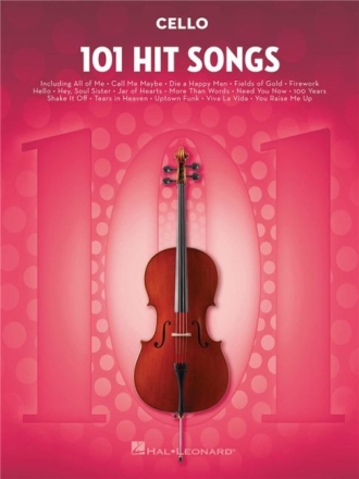 101 Hit Songs: for cello