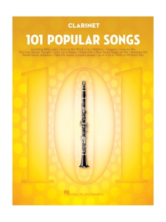101 popular Songs: for clarinet