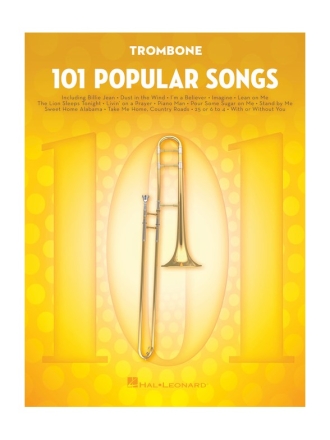 101 popular Songs: for trombone