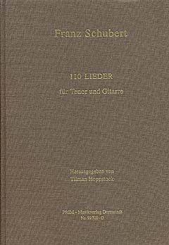 110 Lieder f�r Tenor und Gitarre Partitur,  gebunden