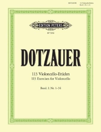 113 Et�den Band 1 (Nr.1-34) f�r Violoncello