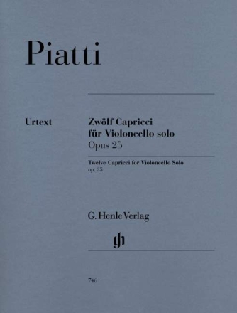 12 Capricci op.25 f�r Violoncello solo
