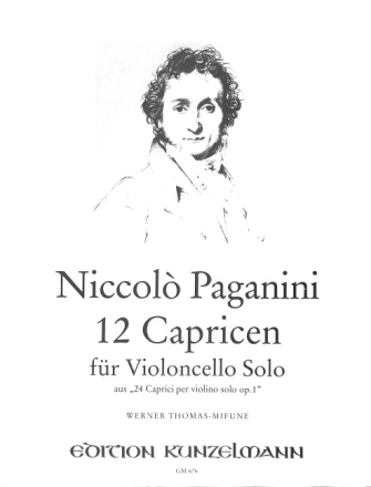 12 Capricen aus op.1 f�r Violoncello