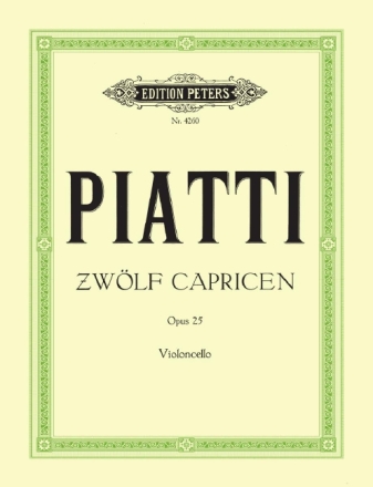 12 Capricen op.25 f�r Violoncello
