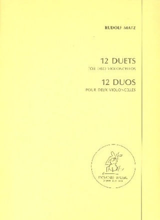 12 Duets for 2 violoncellos
