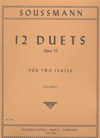 12 Duets op.53 for 2 flutes score