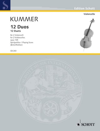 12 Duos op. 105 f�r 2 Violoncelli Spielpartitur