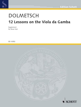 12 Lessons on the Viola da Gamba f�r Tenor-Viola da gamba