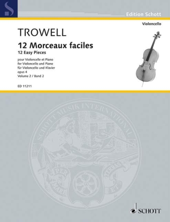 12 morceaux faciles op.4 vol.2 (nos.4-6) pour violoncelle et piano