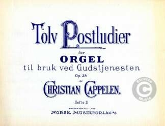 12 Postludier op.28 vol.2 (nos.7-12) for orgel