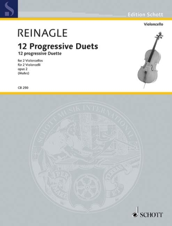 12 progressive Duette op.2 f�r 2 Violoncelli Spielpartitur