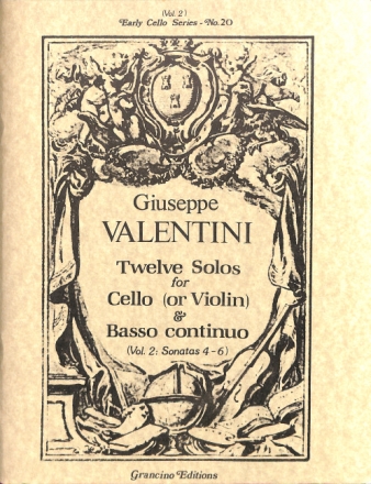 12 Solos vol.2 (nos.4-6) for cello (violin) and bc