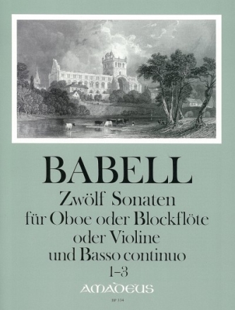 12 Sonaten Band 1 (Nr.1-3) f�r Oboe (Blockfl�te, Violine) und Bc